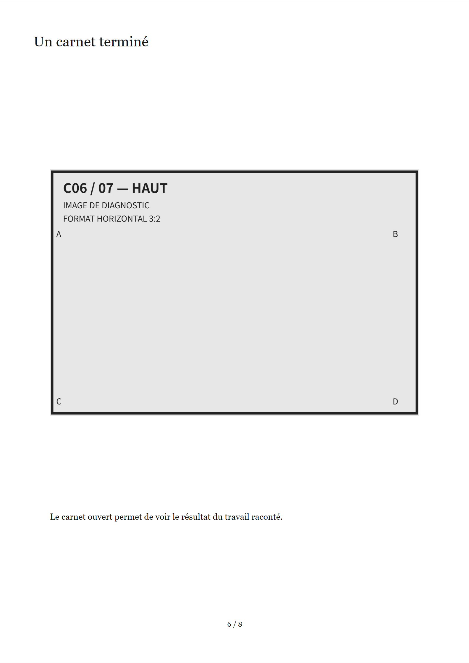 C06, page 6 sur 8 : rendu A4 avec 1 images de diagnostic