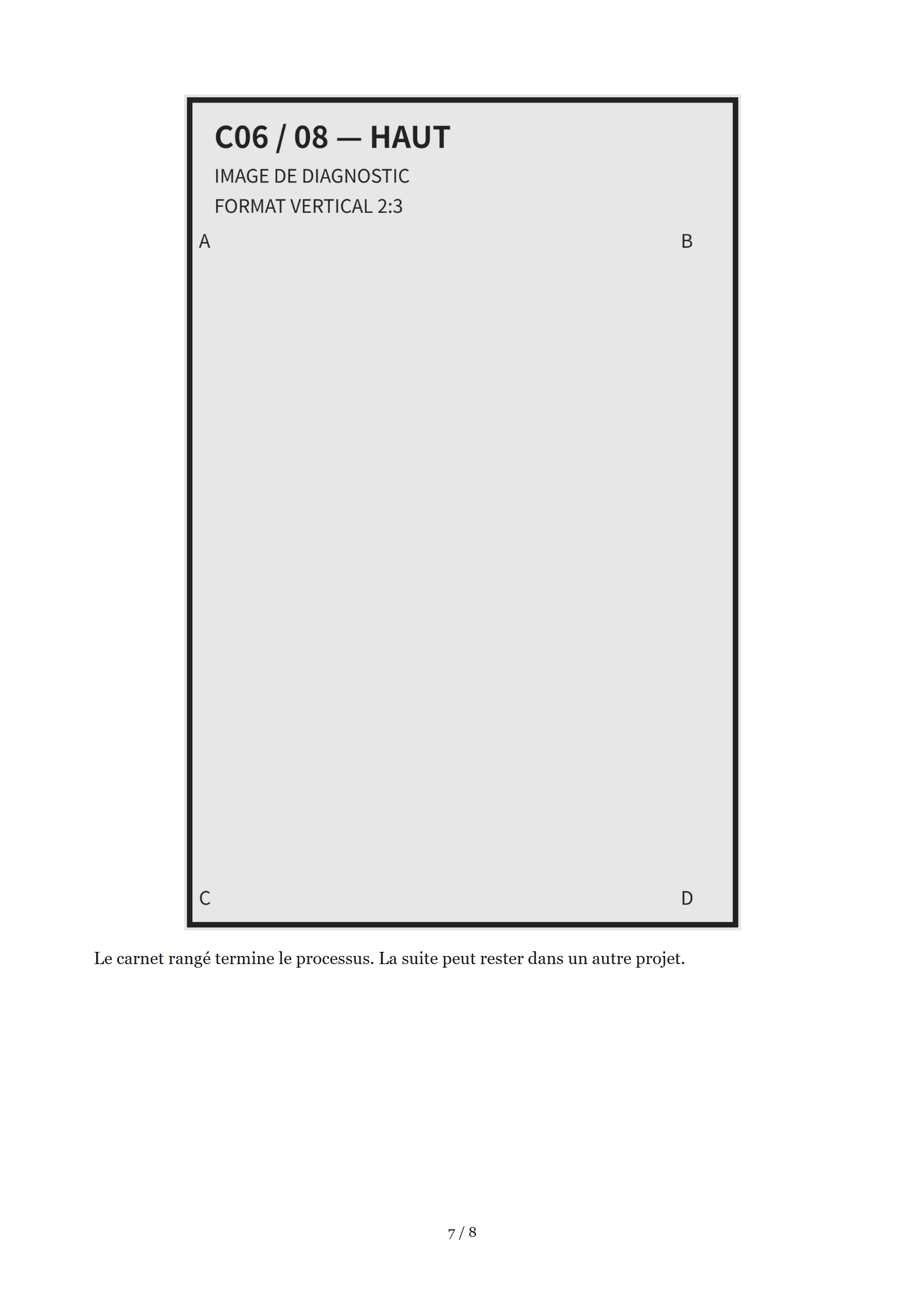 C06, page 7 sur 8 : rendu A4 avec 1 images de diagnostic